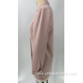 Women's Long Light Pink Blazer